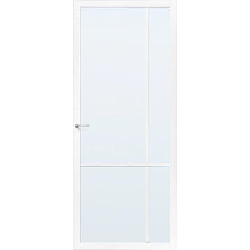 Skantrae binnendeur SSL4407 78x201,5 (Wit, Blankglas), Minder dan 80 cm, Binnendeur, Nieuw, Ophalen of Verzenden