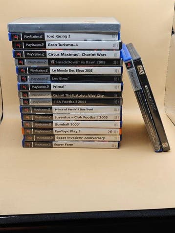 Sony - Playstation 2 - Lotto 16 giochi PS2 + 2 demo bonus,, Spelcomputers en Games, Nieuw