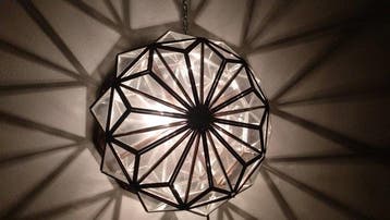 Wandlamp - Metaal, Glas, Antiek en Kunst