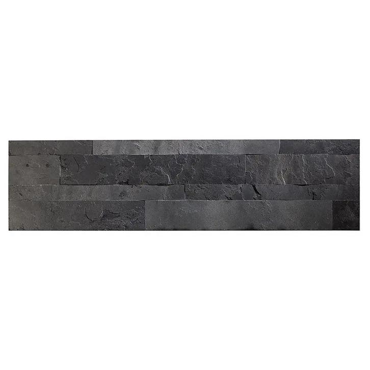 Zelfklevend Natuursteen Carbon Black 60x15cm, Huis en Inrichting, Woonaccessoires | Wanddecoraties, Nieuw, Ophalen of Verzenden