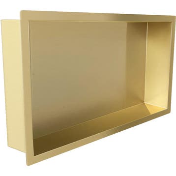 Wiesbaden Demis Inbouwnis - 30x60x7cm - Geborsteld Messing, Ophalen of Verzenden, Nieuw, Rvs