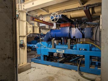 Hydraulische slibpomp incl vulschroef + aantal onderdelen, A