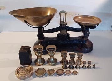 Libra Scale Co. - Keukenweegschaal - Bron, Messing