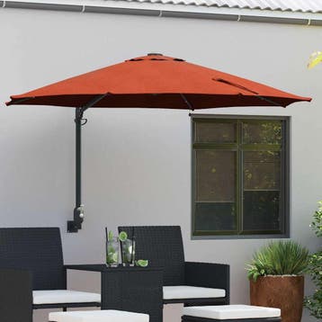 vidaXL Tuinparasol 248 x 248 x 148 cm Polyester en staal, Verzenden, Nieuw, 2 tot 3 meter