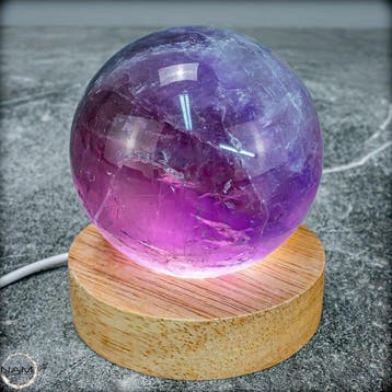 Natuurlijke Zeldzame Chevron-Amethist Sphere, Bolivië-, Verzamelen