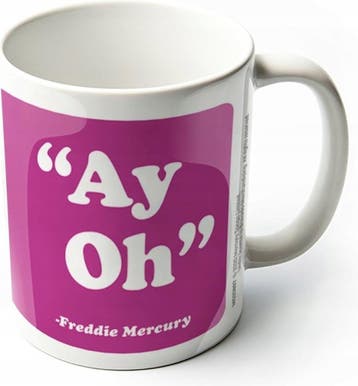Queen - Freddie Mercury - Ay-Oh - Mok officiële merchandise, Ophalen of Verzenden, Nieuw, Gebruiksvoorwerp