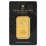 1 Troy Ounce - Goud - 1 oz Gold Bar Perth Mint - Verzegeld
