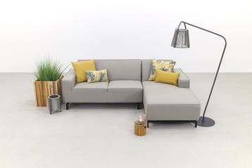 Boavista Sunbrella loungebank chaise longue - Nature Grey -, Tuin en Terras, Verzenden, Nieuw, Overige materialen
