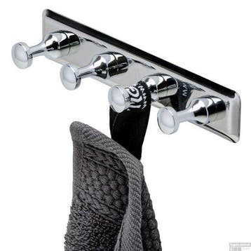 Geesa Serie 5000 kapstokje met 4 haken Chroom, Ophalen of Verzenden, Nieuw, Chroom, Overige typen