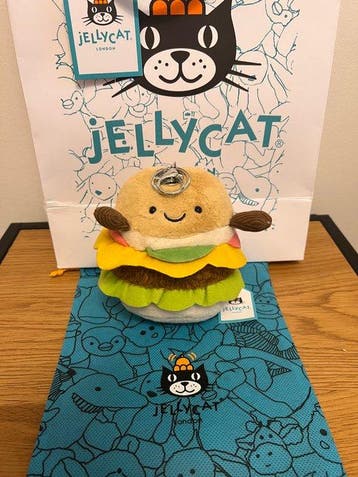 Jellycat - Speelgoed Schlüsselanhänger Hamburger - 2010-2020