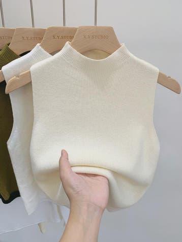 Gebreide Tanktop Dames - Mouwloos Vest Trui voor Lente & Zom, Verzenden, Nieuw