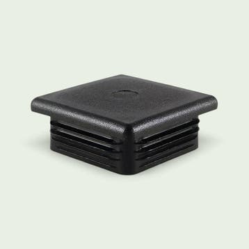 Insteekdop vierkant, zwart, 35 x 35 x1.0-2.0 mm, Ophalen, Nieuw