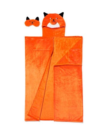 HEMA Snuggle deken en slaapmasker vos van €10 voor €8 sale, Verzenden, Nieuw