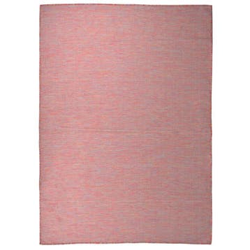 vidaXL Buitenkleed platgeweven 200x280 cm rood, Verzenden, Nieuw, Rood