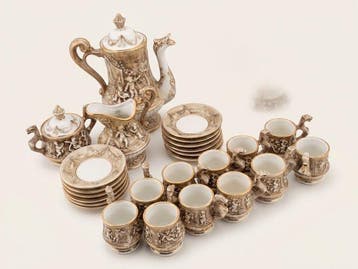 R. Capodimonte - Koffieservies (15) - Porselein