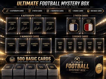 Mixed Ultimate Football Mystery Box mix Gesigneerde kaart,, Nieuw