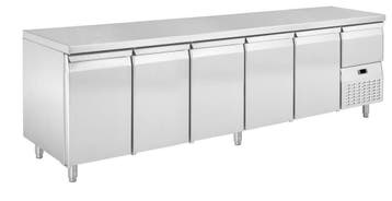Koelwerkbank | 5 deurs | 2625X700X850 HorecaTraders, Verzenden, Nieuw in verpakking