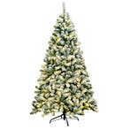 2dekans | Coast Besneeuwde Kunstkerstboom met LED Wit/Groen, Ophalen of Verzenden, Zo goed als nieuw