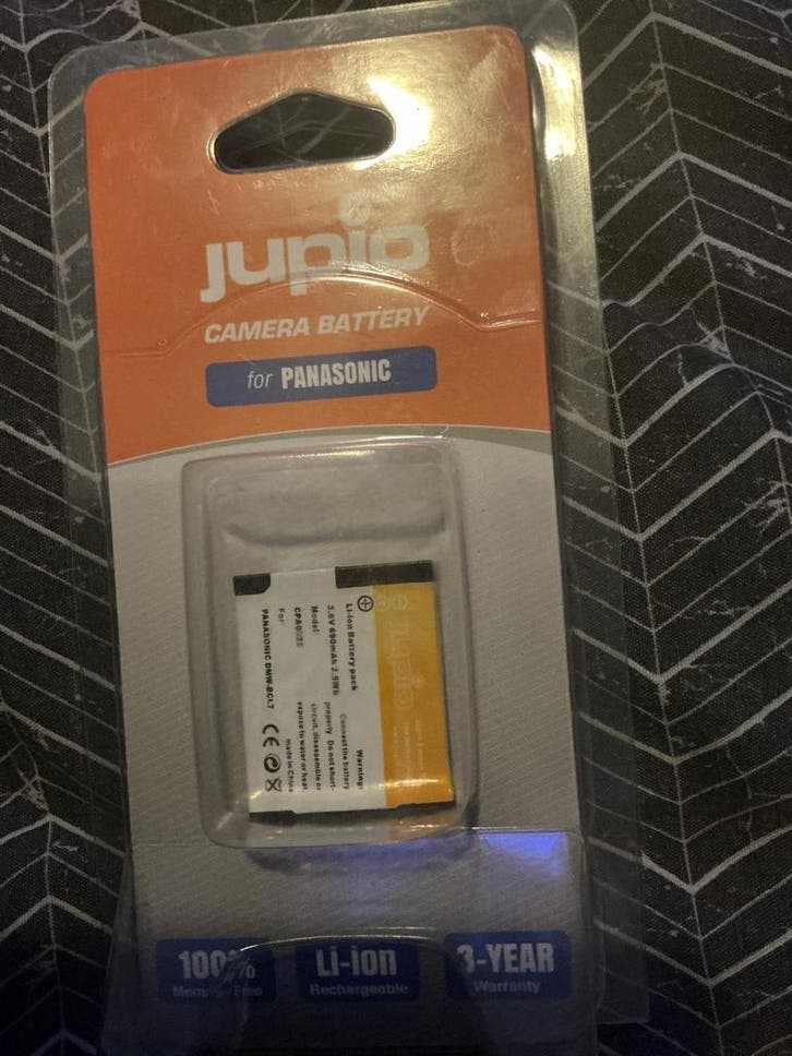 Jupio camera-accu Panasonic DMW-BLC12 (nieuw), Audio, Tv en Foto, Accu's en Batterijen, Nieuw, Verzenden