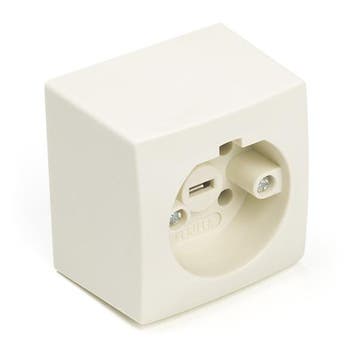 Perilex stopcontact | Q link (Opbouw, 16A, Crème), Verzenden, Nieuw