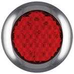 LED rem/achterlicht met chromen rand  | 12-24v | 0,15m. kabe, Verzenden, Nieuw
