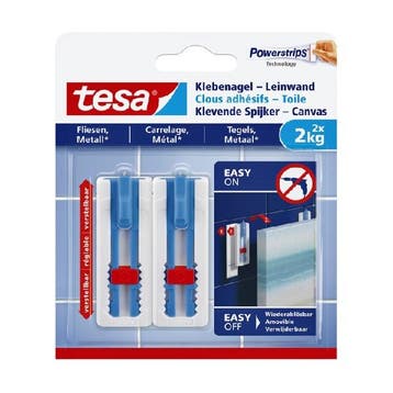 Klevende spijker | Tesa | 2 stuks | 2 kg, Doe-het-zelf en Verbouw, IJzerwaren en Bevestigingsmiddelen, Verzenden, Nieuw