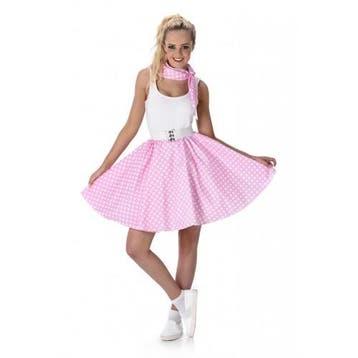 Polka Rock en Roll Set Lichtroze, Kleding | Dames, Carnavalskleding en Feestkleding, Ophalen of Verzenden, Nieuw