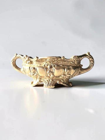 Rococo Style Brass Jardiniere - 19th/20th Century -
