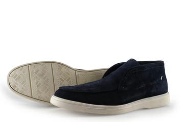Manfield Instappers in maat 43 Blauw, Manfield, Overige typen, Zo goed als nieuw, Verzenden