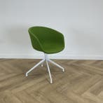 Hay design stoel met draaibare onderstel, groen - wit, Huis en Inrichting, Stoelen, Ophalen of Verzenden, Gebruikt, Stof, Eén