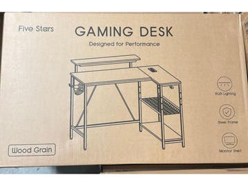 Five Stars® L-Vormig Bureau - Gaming Bureau - 107x80x76 cm -, Verzenden, Nieuw