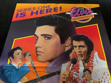 Elvis vintage promo poster - Cards of his life (Series 1), Ophalen of Verzenden, Nieuw, Poster, Artwork of Schilderij