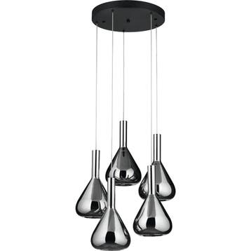 LED Hanglamp - Cinque Cipera - 5 Lichtpunten van 5.6 Watt -, Ophalen of Verzenden, Nieuw, Metaal, Overige fittingen