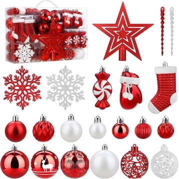 Kerstversiering 128-dlg xxl | retourdeal 60% korting, Diversen, Kerst, Ophalen of Verzenden, Nieuw