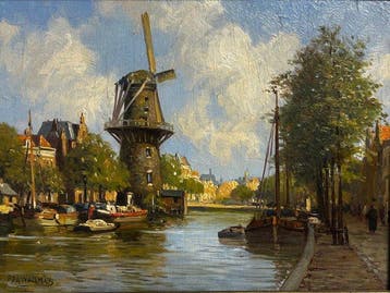 Pieter J.A.Wagemans (1879-1955) - Marinezicht op de