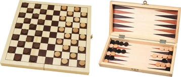 Dam- en Backgammonset | HOT Games - Reisspellen, Verzenden, Nieuw