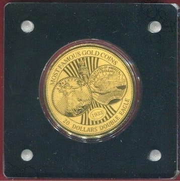 Niger. 100 Francs 2022 - 20 Dollars Double Eagle 1933