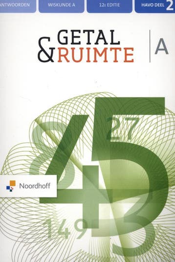 Getal amp Ruimte 12e ed havo A antwoorden 2 9789001896041, Zo goed als nieuw