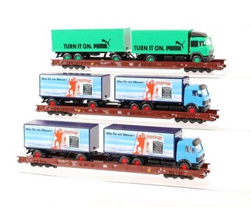 Märklin H0 - 4841/4843 - Modeltrein goederenwagon (3) - Drie, Nieuw