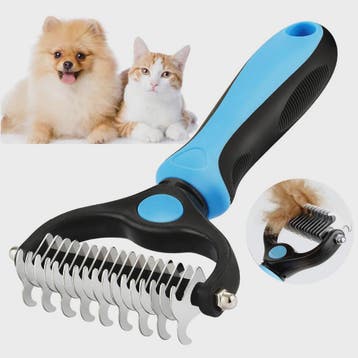 Dubbele Hondenborstel & Kattenborstel - Ontklitter & Ontwoll, Dieren en Toebehoren, Verzenden, Nieuw