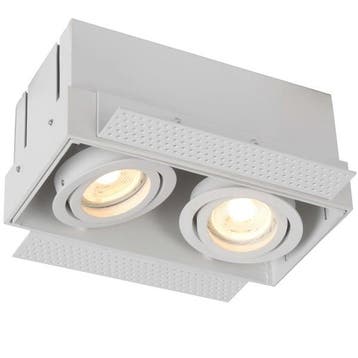 Lucide Trimless - Cardan inbouwspot 2x GU10 wit, Verzenden, Nieuw, Overige fittingen
