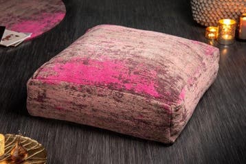 Design vloerkussen XL MODERN ART 70cm rood roze abstract, Ophalen of Verzenden, Nieuw