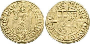 Goud-gulden o Jahr 1481 Koeln-erzbistum Hermann von Hesse..., Verzenden