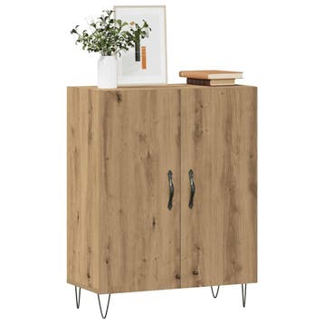 vidaXL Dressoir 69,5x34x90 cm bewerkt hout artisanaal, Huis en Inrichting, Kasten | Dressoirs, Verzenden, Nieuw, Overige houtsoorten