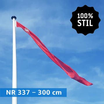 NR 337: Wimpel Twentse Ros klassiek 300cm 100% stil (zonder, Nieuw