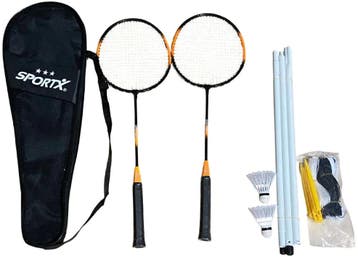 SportX - Compleet Badminton Set inclusief Opklapbaar Net (3, Verzenden, Nieuw