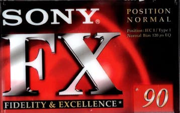 Sony FX90 90 Minuten Audio Cassette Type I Ferric (Nieuw), Verzenden, Nieuw in verpakking