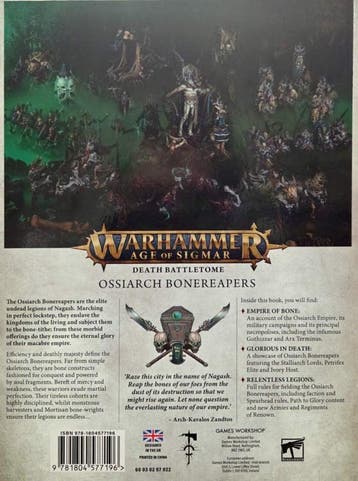 Ossiarch Bonereapers Battletome 4th edition 2026 (Warhammer, Ophalen of Verzenden, Nieuw