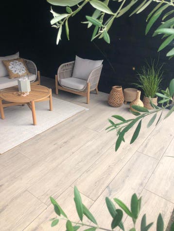keramische tegels terrastegels houtlook oak 26x180x2 cm, Tuin en Terras, Tegels en Klinkers, Nieuw, Keramiek, 10 m² of meer, Terrastegels