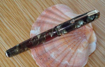 Parker - Vacumatic Junior (first generation) Marbled Emerald, Nieuw